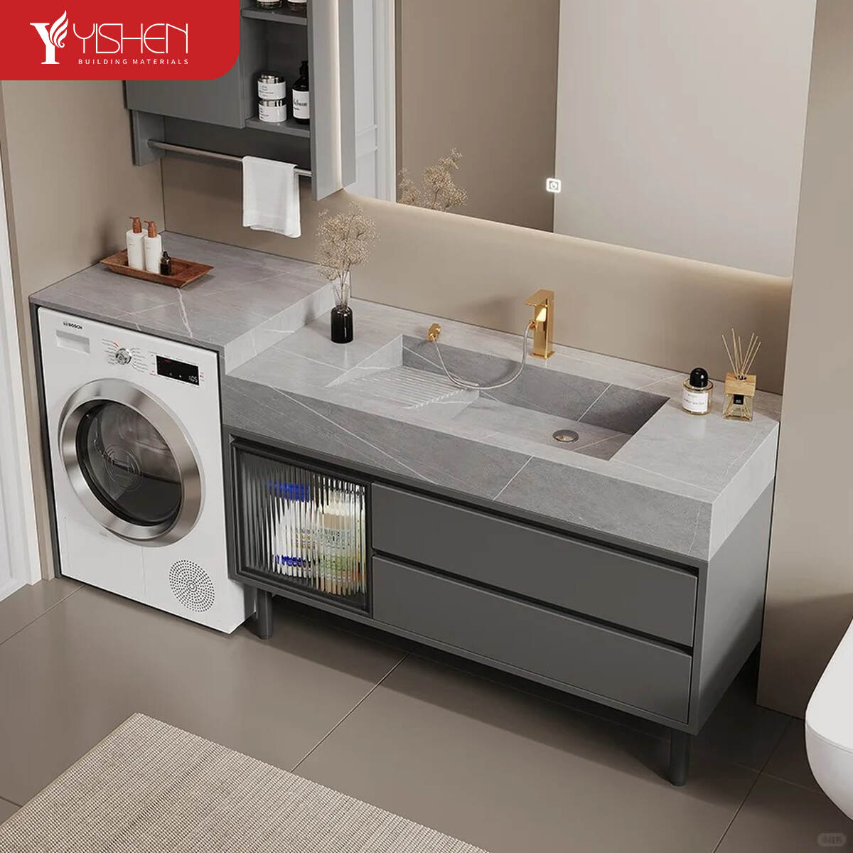 balcony sink cabinet for washing machine