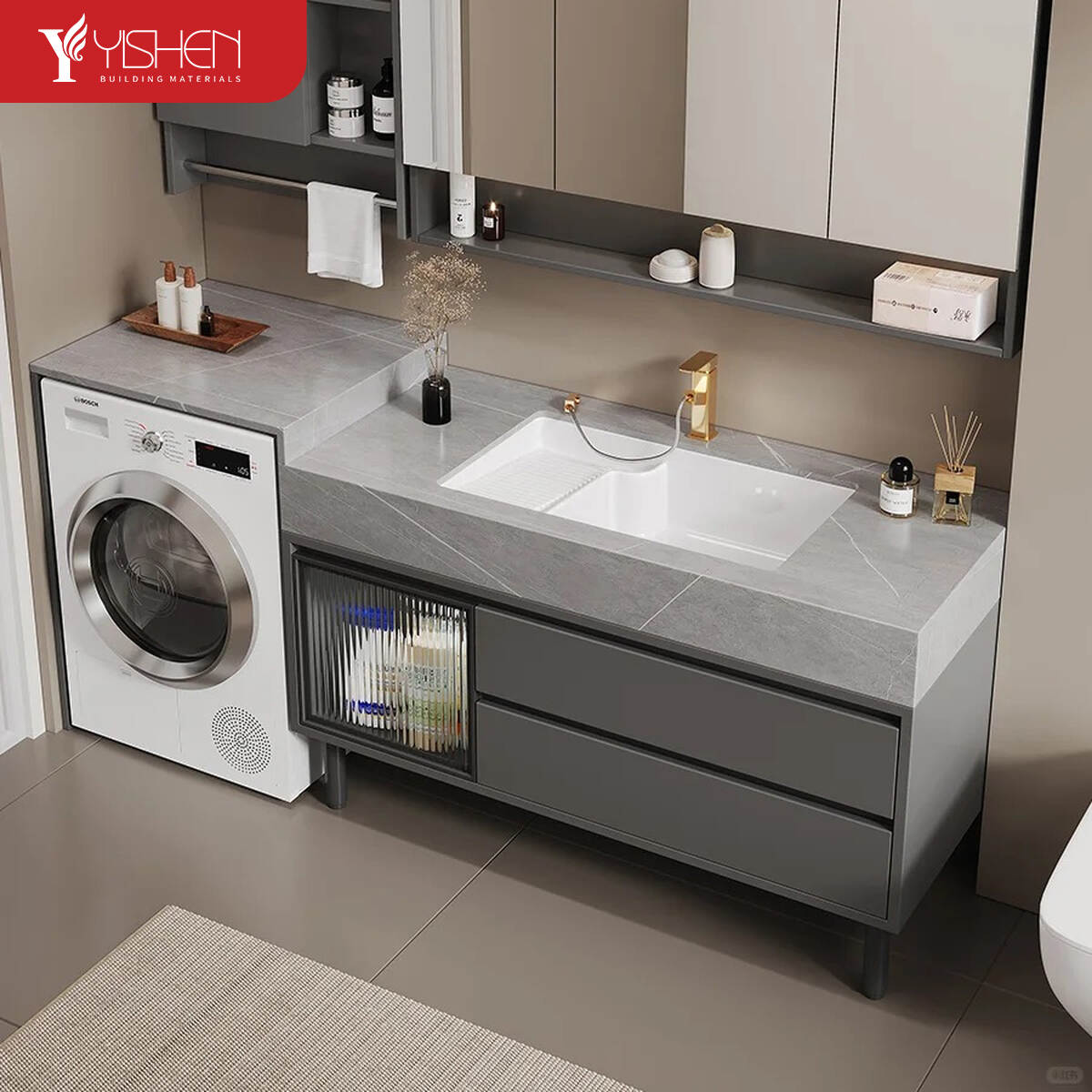 Modern Minimalist Balcony Cabinets