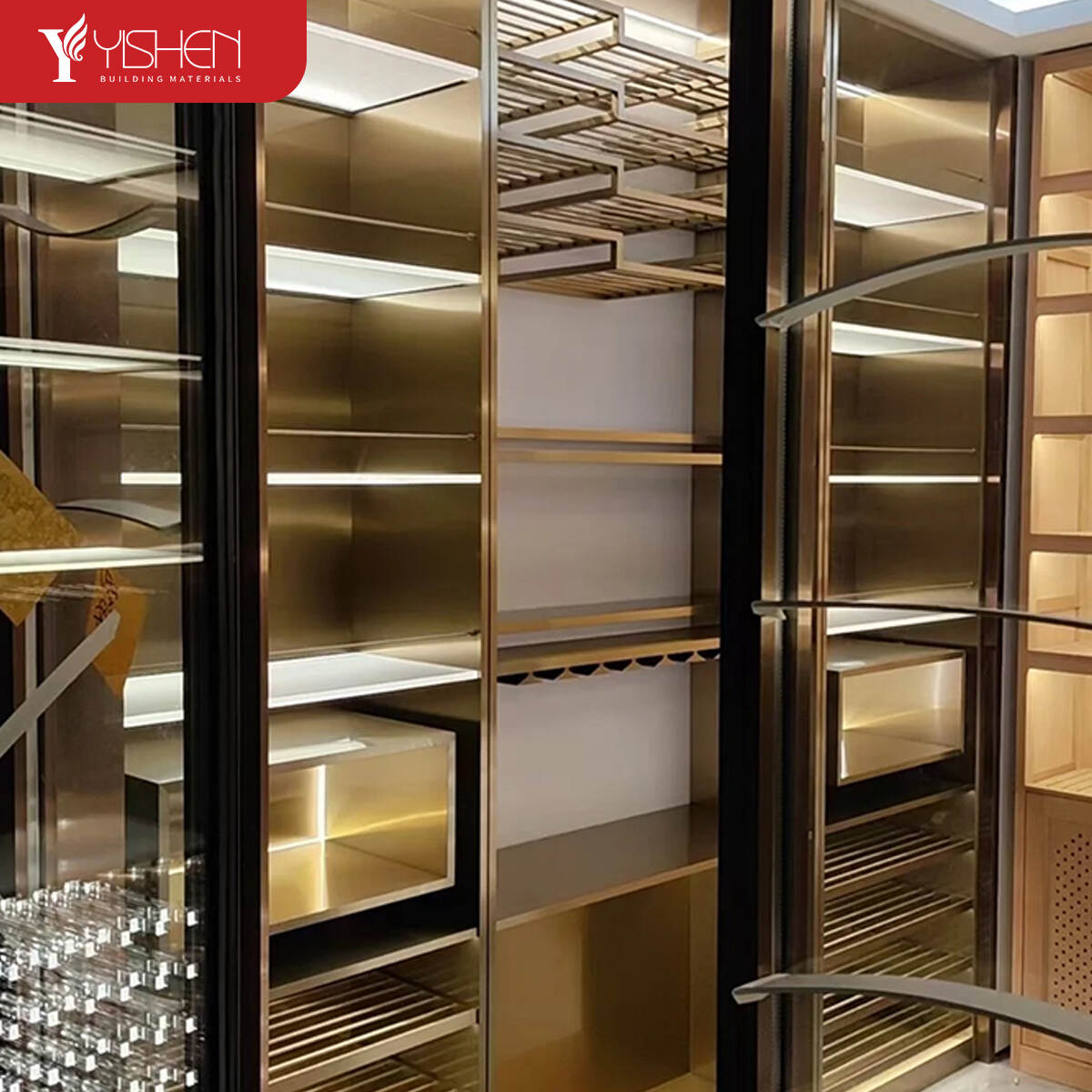 wine display cabinet