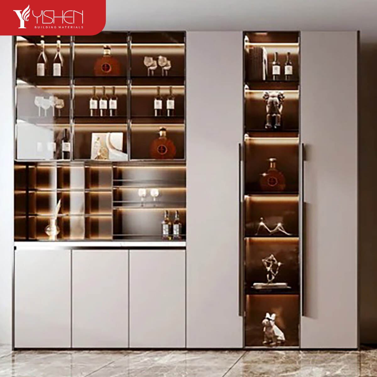quiet temperature-controlled wine cabinet