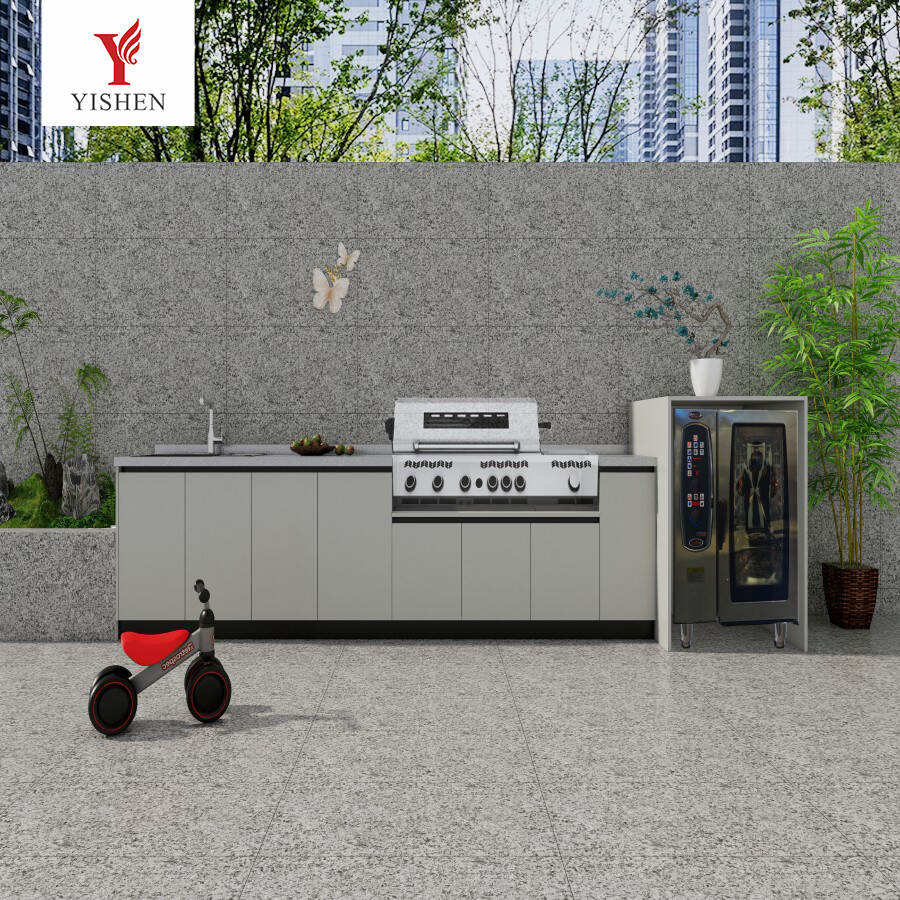 stainless steel luxury outdoor kitchen