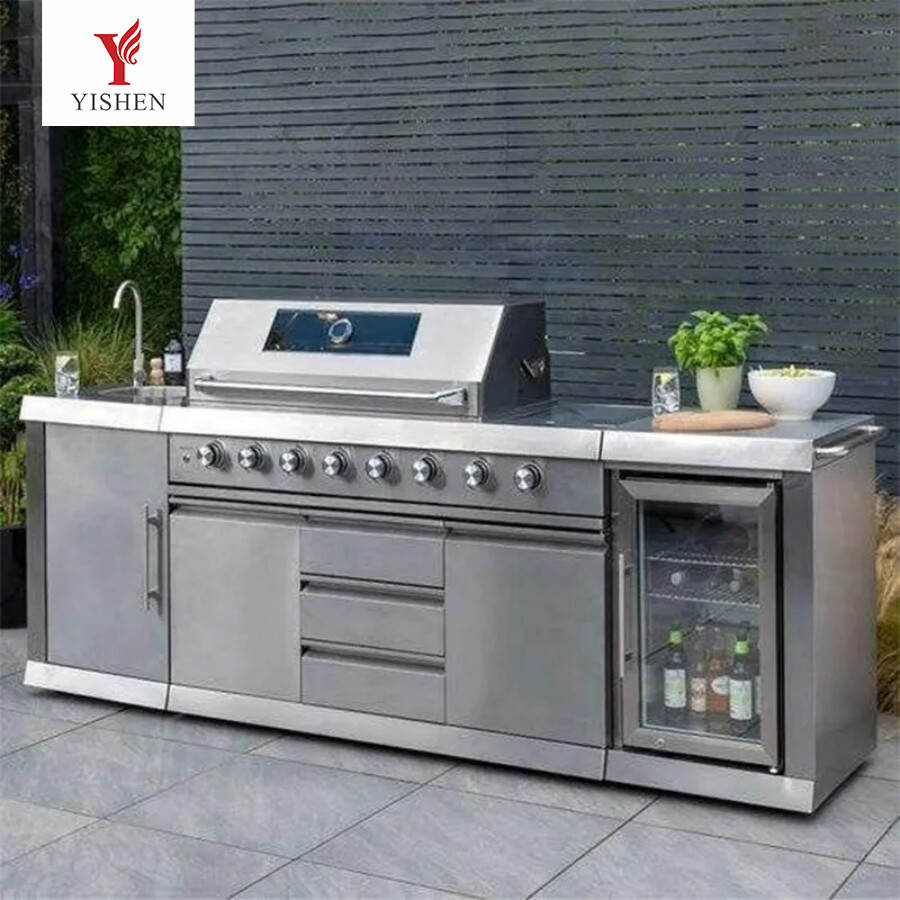 multifunctional BBQ grill cabinet