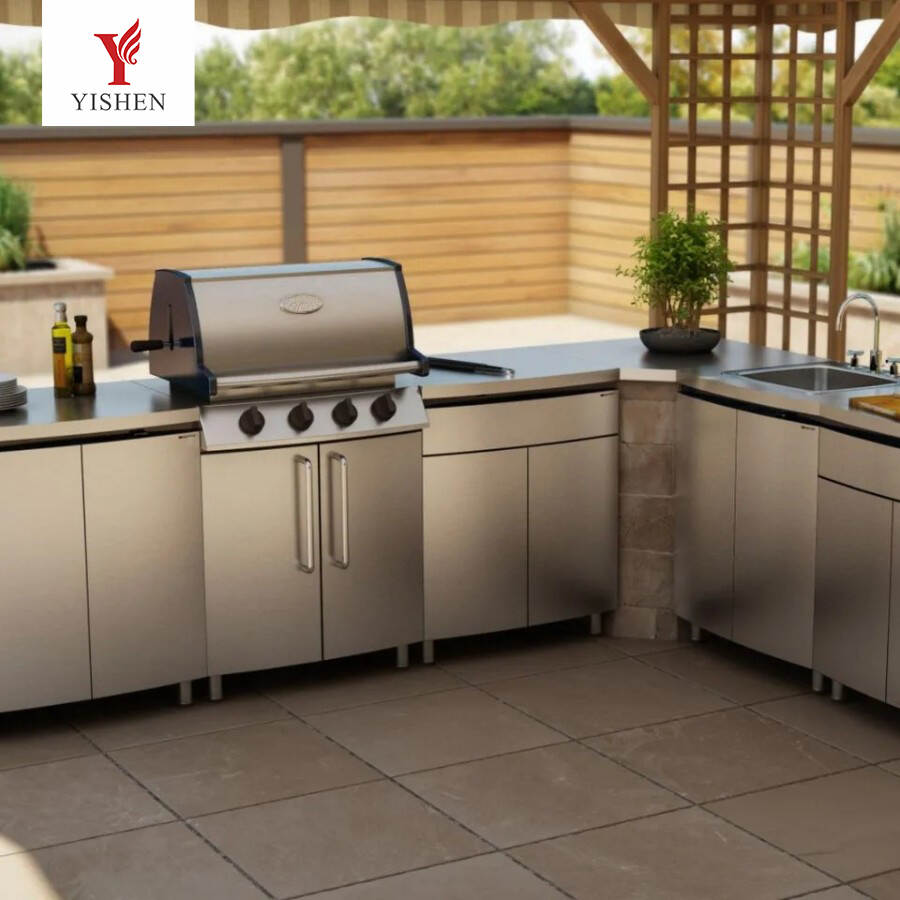 stainless steel BBQ cabinet