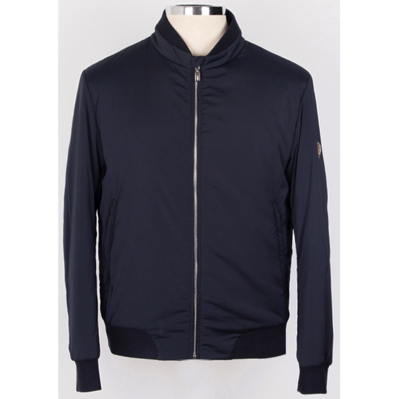 Men's Sleek Versatile Black Bomber Jacket