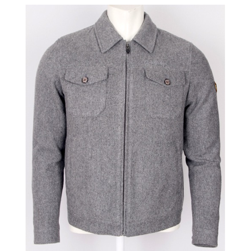 Men's Grey Bomber Jacket