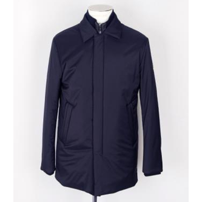 Men's Navy PU Filling Jacket