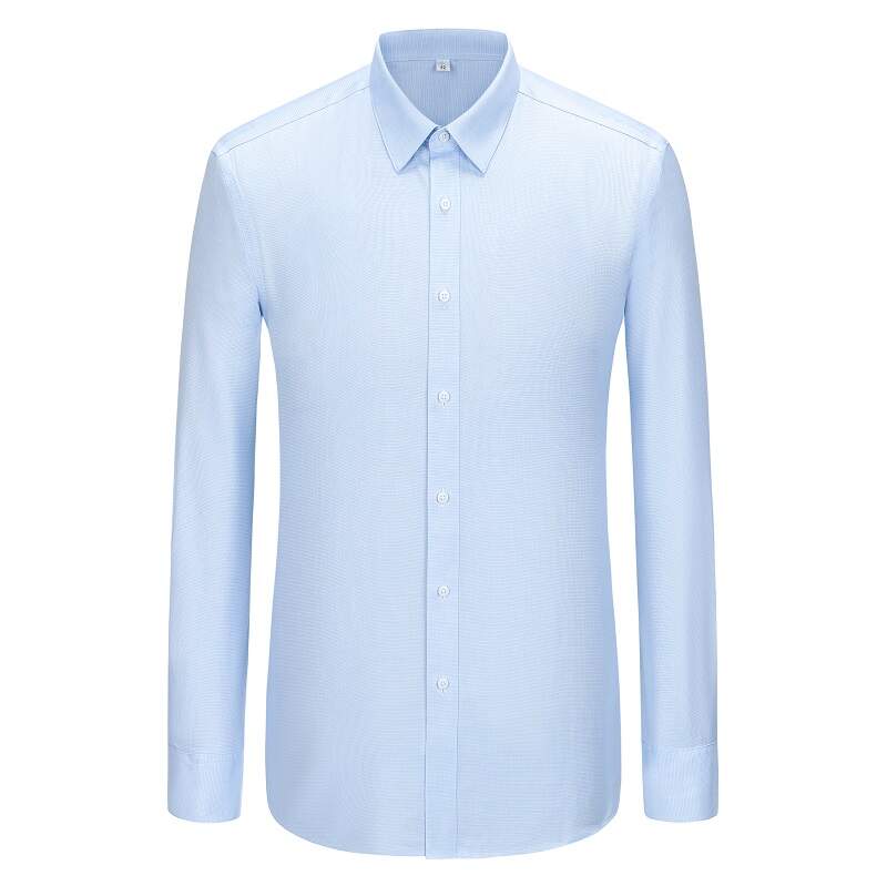 Men's Small Jacquard Stripe Business Shirt in Blue