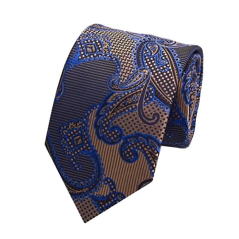 Men's Rich Brown Hue Adorned Tie