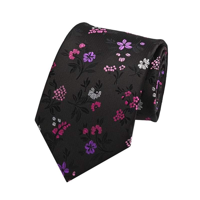 Men's Delicate Floral Motifs Tie