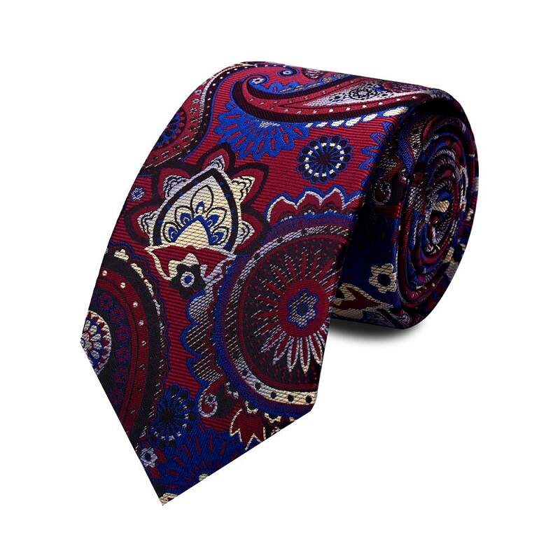 Men's Vibrant Floral Pattern and High-quality Fabric Tie