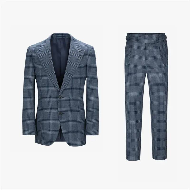 Men’s Dark Navy Twill Half Canvas Suit Factory