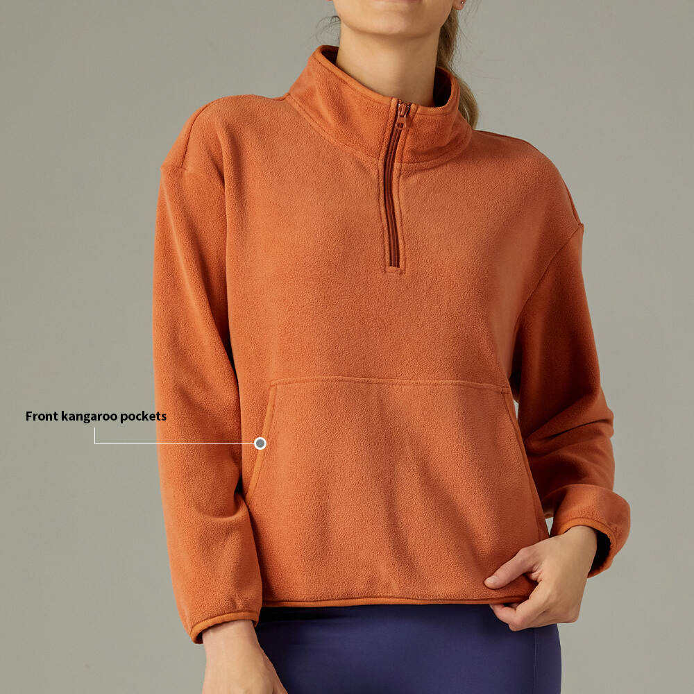 Women Athleticwear Sportswear Polar Fleece Hoodie Custom Logo