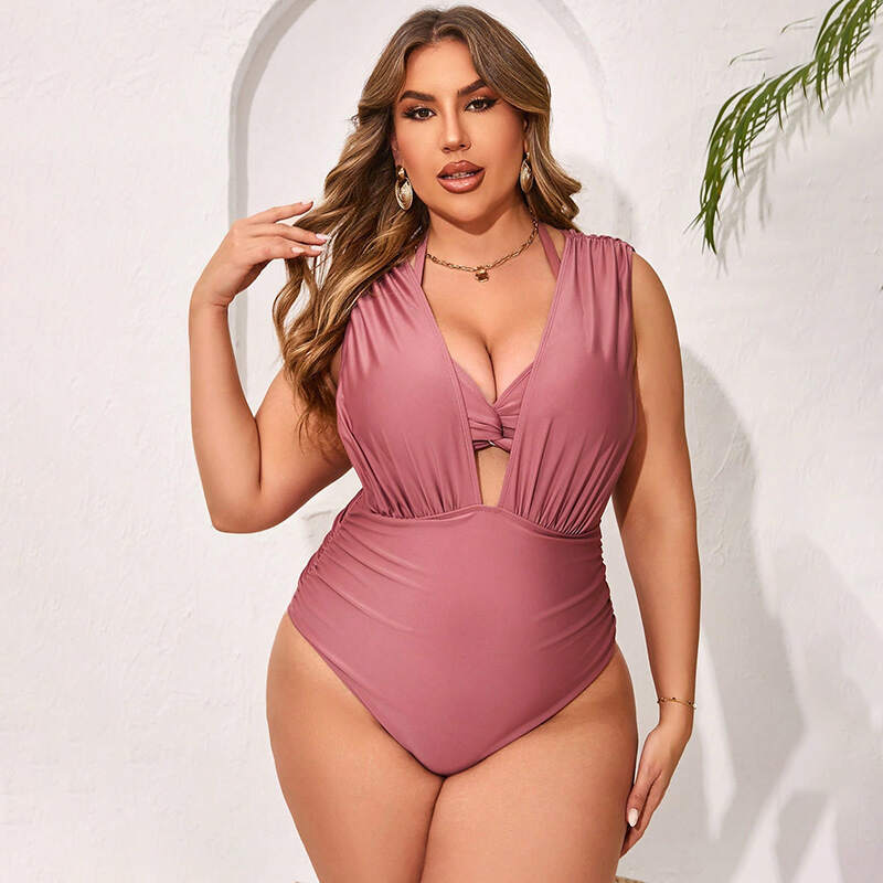 Hot Women Plus Size Sexy Monokini Swimsuit Plus Size Swimsuit