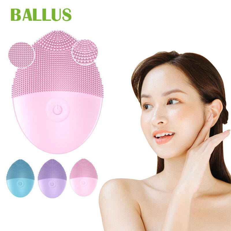 Hot Selling Silicone Cleansing Instrument Electric Pore Cleaner Facial Massager Ultrasonic Silicone Cleansing Instrument