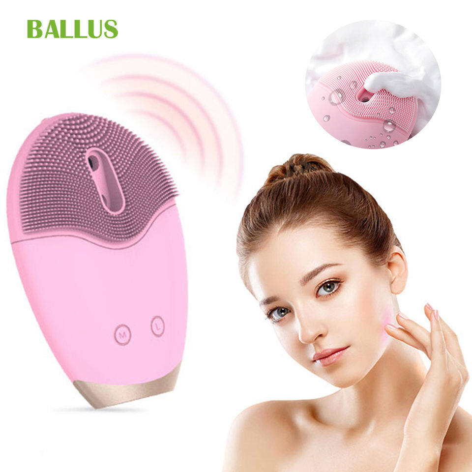 Wholesale Exfoliators Automatic Foaming Sonic Silicone Facial Cleansing Electric Face Brush For Home Use