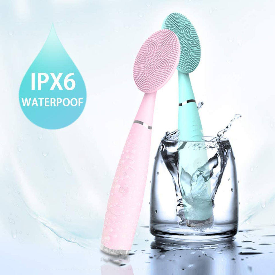 Wholesale Price Ultrasonic Waterproof Exfoliating Face Silicone Electric Facial Cleansing Brush