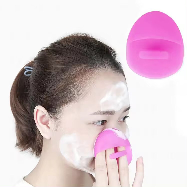 Facial Cleansing Brush - Silicone Face Scrubbers - Lightweight Skin Face Exfoliating Brush
