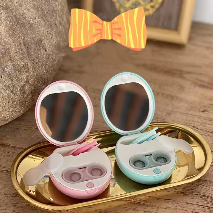 Versatile Contact Lens Case Set - Reusable with Color Options