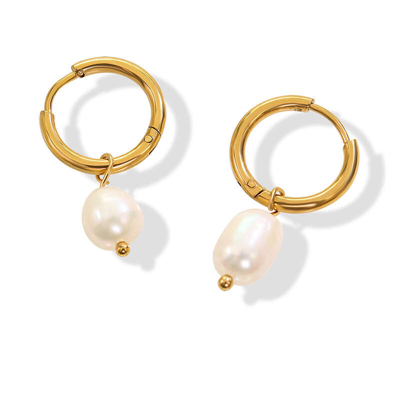 Stainless Steel 18K Gold Plated Earrings