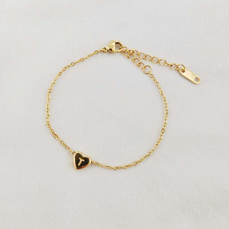 Letter Heart Bracelet