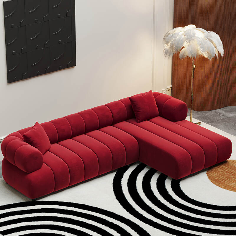 nordic luxury nubuck fabric velvet luxury sofa set furniture