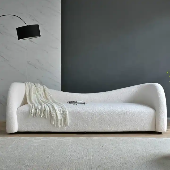 Small Living Room Minimalist Modern Moon Curved Sofa