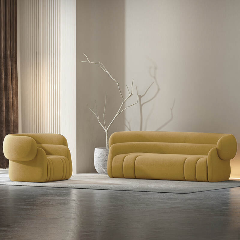 modern Italian velvet fabric sofa set furniture for small living room