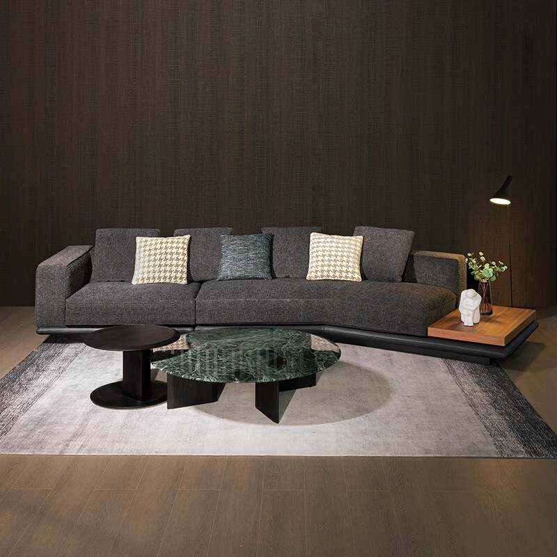 High Quality Unique Shape Corner  Fabric Sofa With Chaise