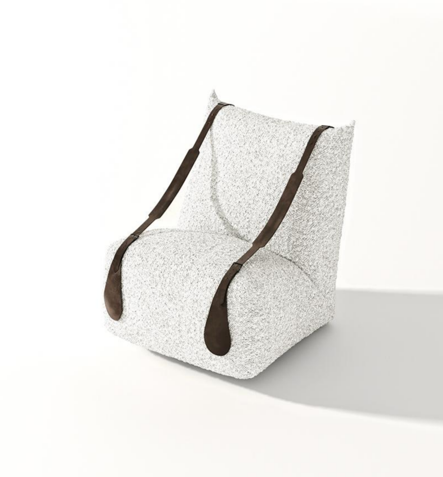 Luxury modern Nordic art living room leisure single sofa chair