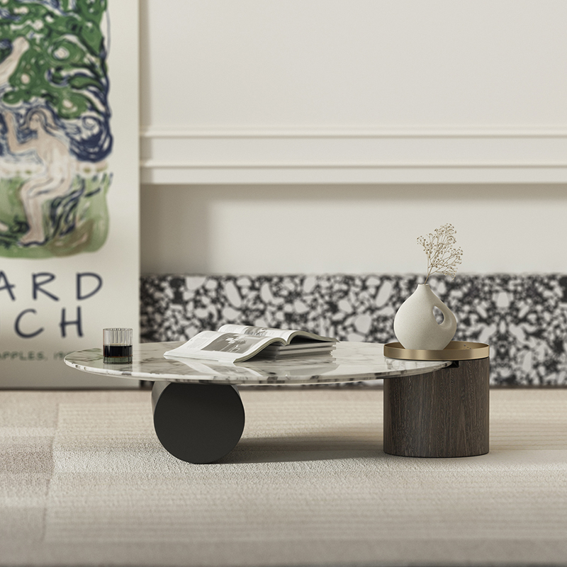 Modern Simple and Luxury Natural Marble coffee table table