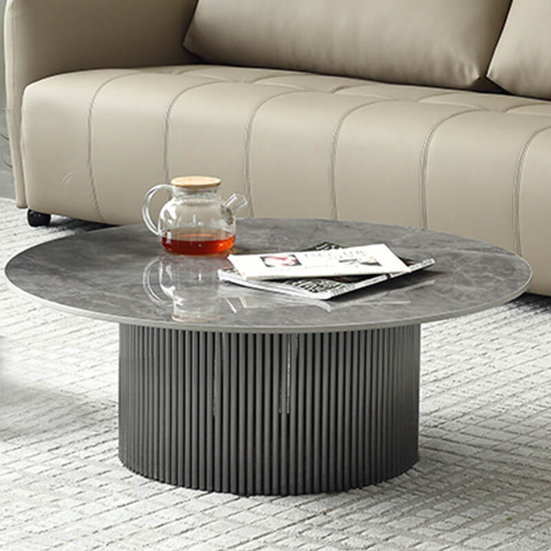 Luxury Metal Stainless Steel Coffee Side Table Modern Round Corner Coffee Table