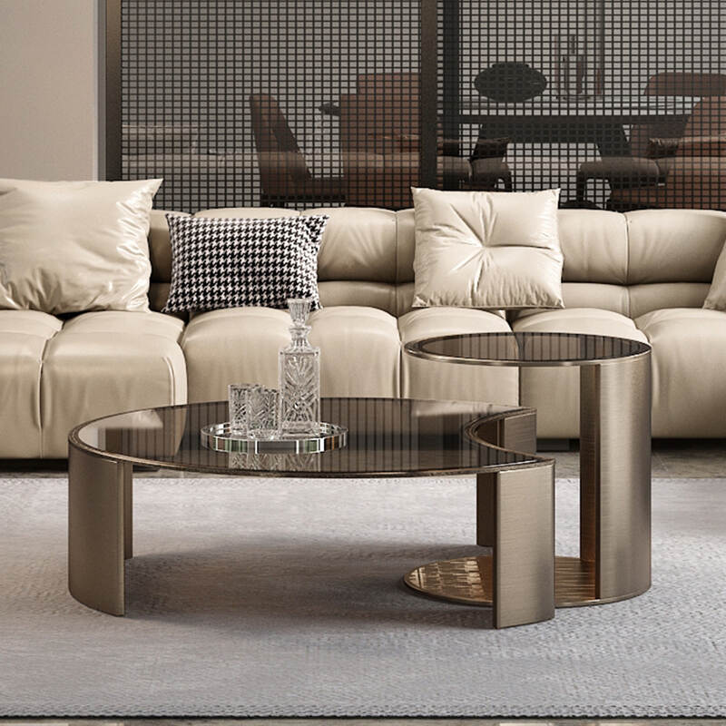 Indoor Luxurious End Desk Round Decorative Sofa Tables