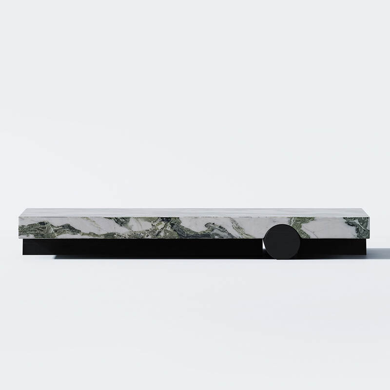 italian design living room tea table base natural stone center coffee table