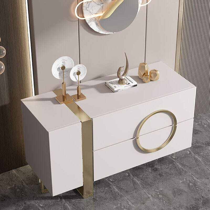 Modern Minimalist Designer Style Luxury Solid Wood Sideboard