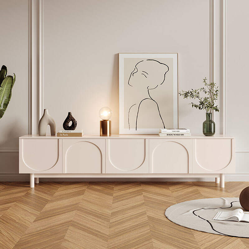 New European Style Solid Wood Tv Cabinet for living room