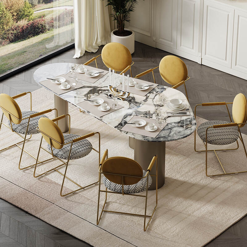 Modern creative wave shape design Dining table