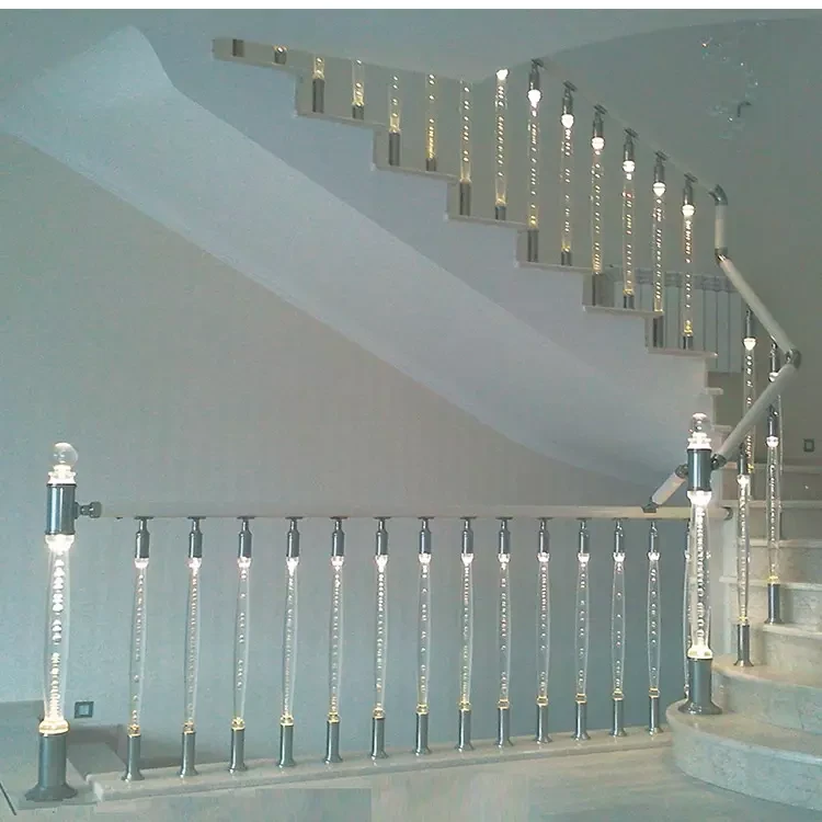 acrylic stair railing, acrylic staircase railing