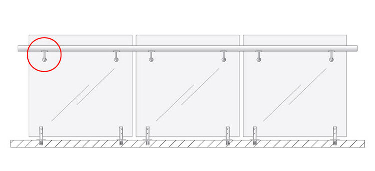 soportes de pasamanos de escalera personalizados, soportes de pasamanos de escalera contemporáneos