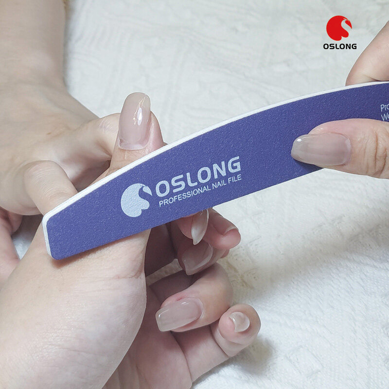 Double-Sided Half Moon Emery Alumina Nail Files Manufacturer