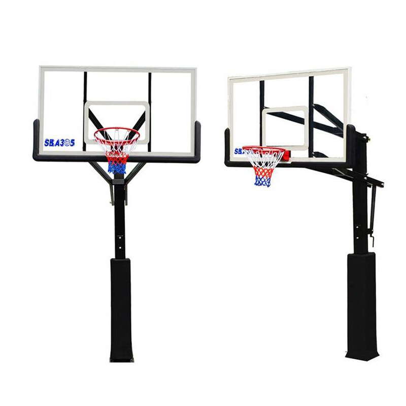 Adjustable In-ground Outdoor Basketball Hoop Stand