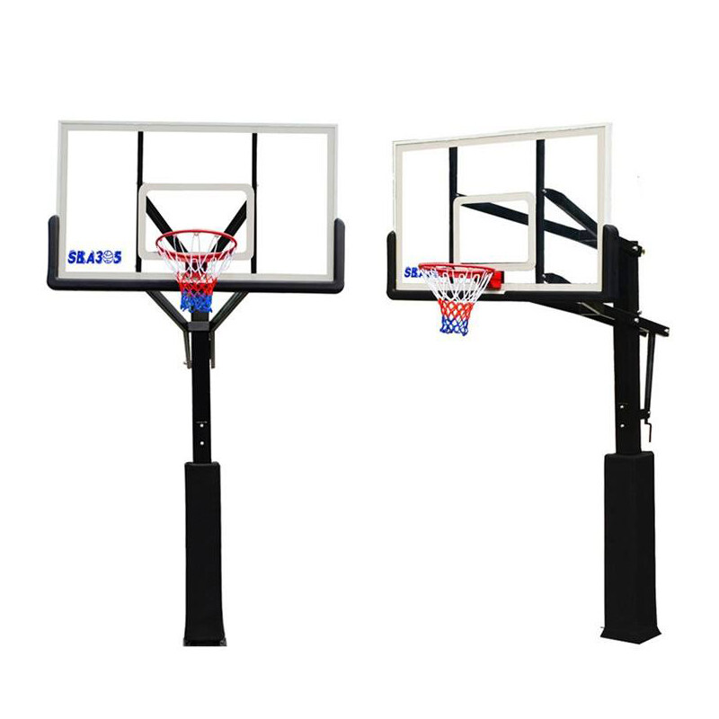 Adjustable In-ground Outdoor Basketball Hoop Stand, adjustable in-ground basketball hoop, in ground adjustable basketball hoops