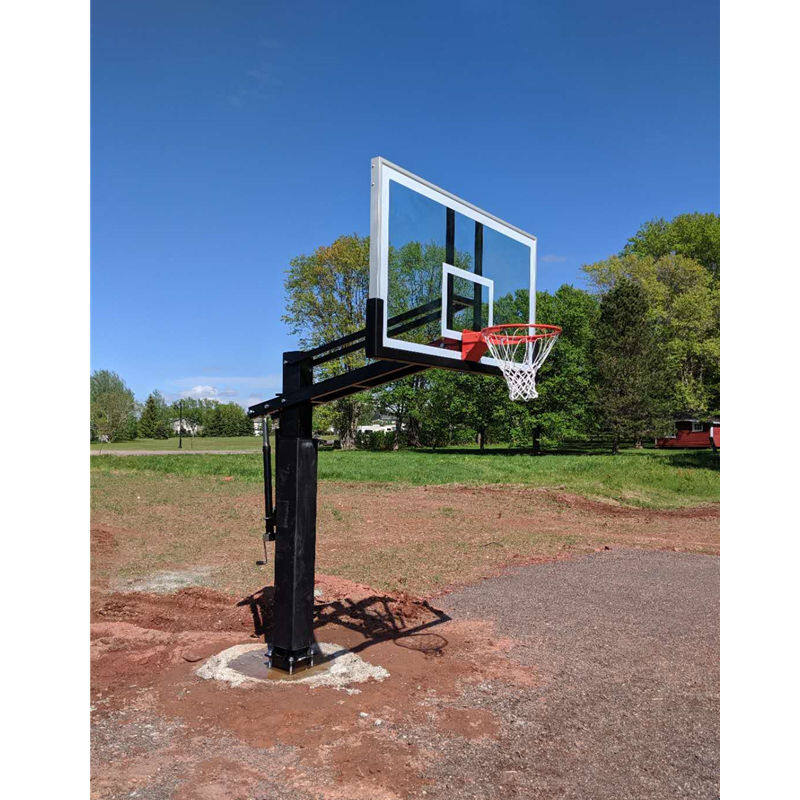 basketball hoop outdoor in ground