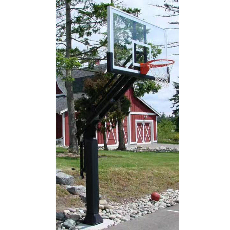 basketball hoop outdoor in ground