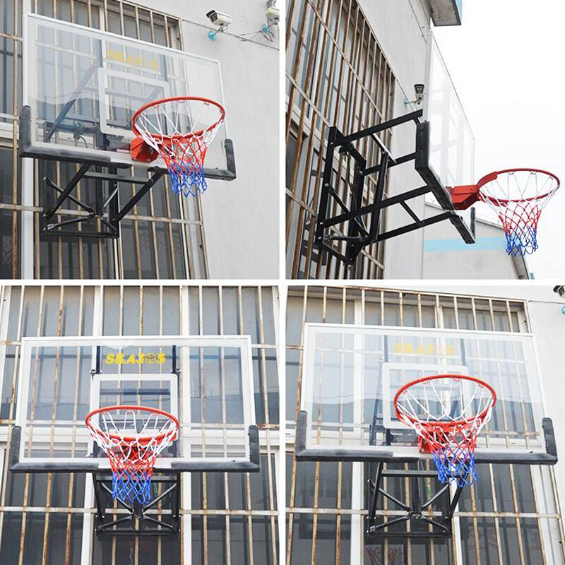 Outdoor Wall Mounted Adjustable Basketball Hoop