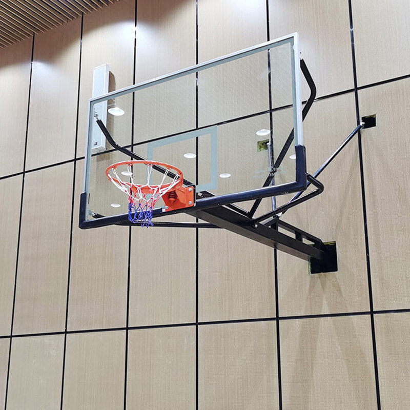 Adjustable Height Wall Mounted Basketball Hoop