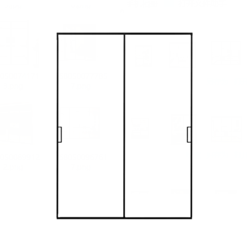 Custom Aluminium Ultra Narrow Frame Indoor Sliding Door