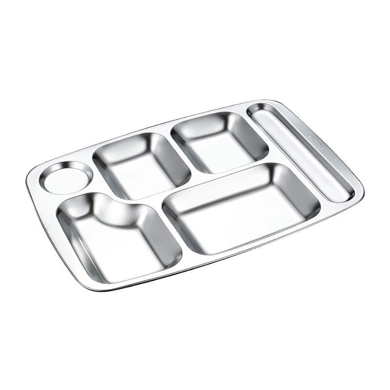 304 stainless steel compartment food-grade fast food tray