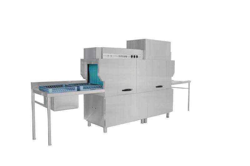 High-temperature sterilization and drying Dishwasher Machine Large wash capacity industry long tunnel dishwasher