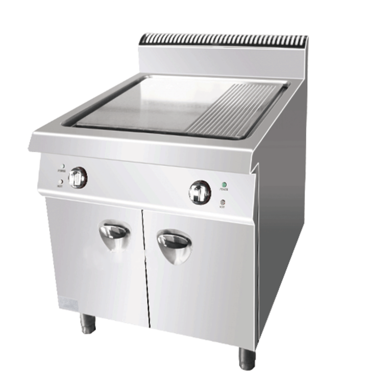 Commercial Upright Electric Griddle With Cabinet Base