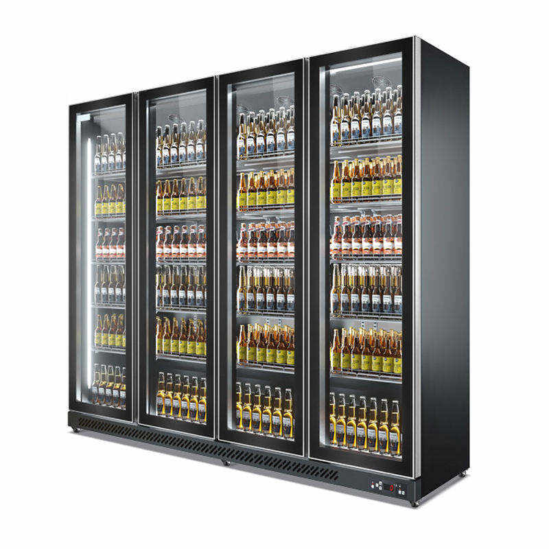 Deluxe Commercial beer and beverage refrigerated Freezer display ...